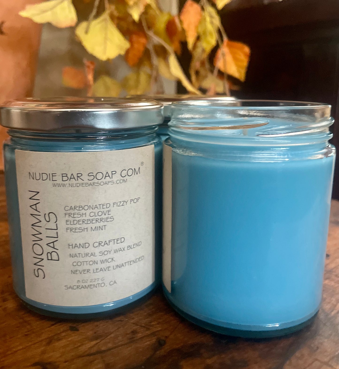 SNOWMAN BALLS CANDLE